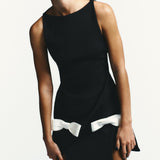 Rochie mini Jose cu funde laterale