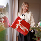 Jerseu Sabriel din tricot cu inchidere prin nasturi cu fundite