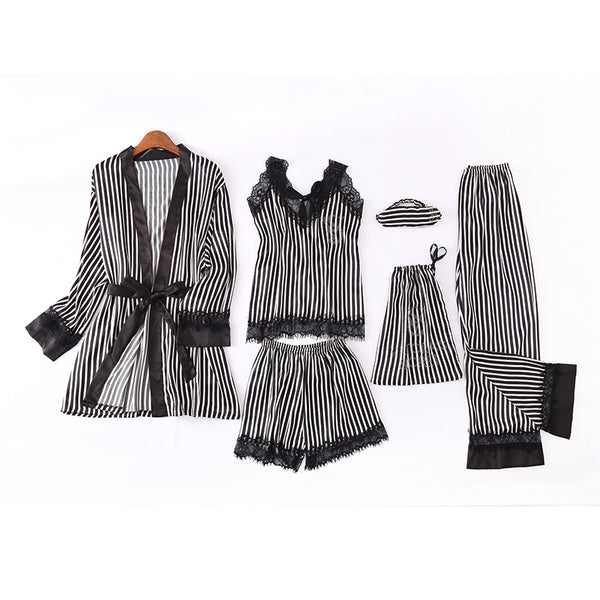Set pijama Nella compus din 4 piese