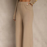 Compleu Serinelle din tricot compus din jerseu si pantaloni