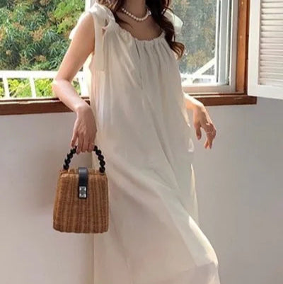 Rochie Nadine cu bretele tip funda