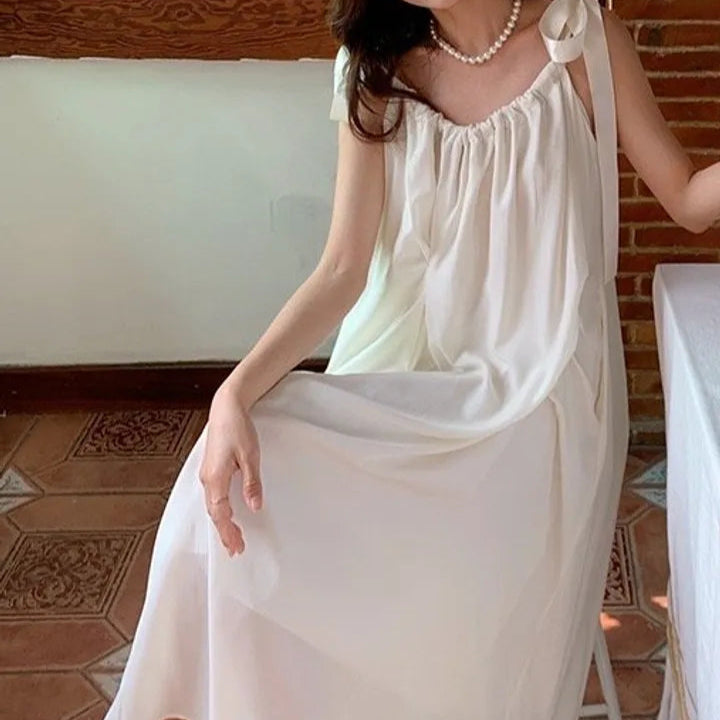 Rochie Nadine cu bretele tip funda