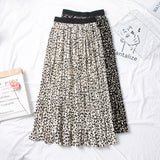 Fusta plisata Girra, animal print