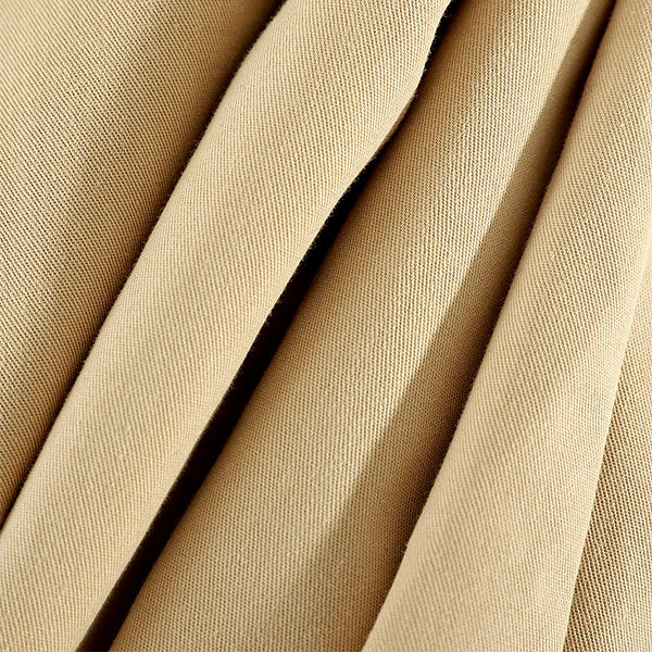 Pantaloni 3/4 Euridice crem cu talie inalta si buzunare laterale