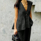 Set Zinnia compus din vesta si pantaloni lejeri