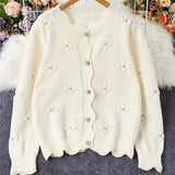 Jerseu Alondra tricotat cu flori