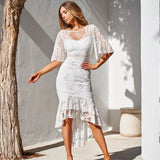 Rochie Alexis tip sirena, din dantela