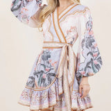 Rochie Cindy cu volanase si cordon