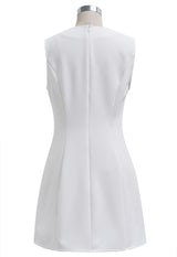 Rochie Katty mini cu nasturi metalici