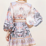 Rochie Cindy cu volanase si cordon