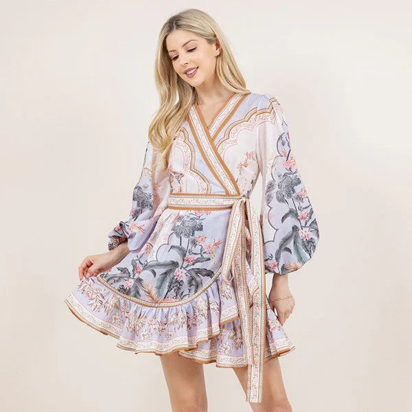 Rochie Cindy cu volanase si cordon