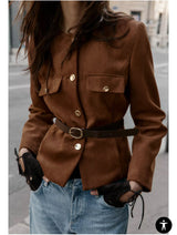 Jacheta Betty maro imitatie piele intoarsa