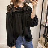 Bluza Blera cu maneci lungi si dantela brodata