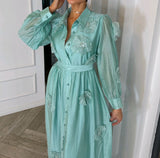 Rochie Padima cu flori brodate