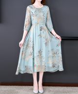 Rochie midi Algy cu detalii tip incretituri