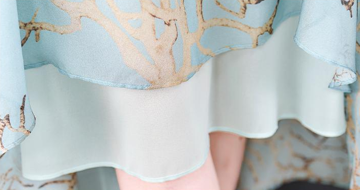 Rochie midi Algy cu detalii tip incretituri