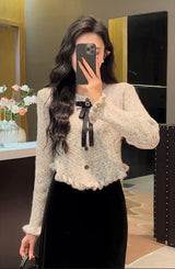 Jerseu Lucia cu terminatii din volanase