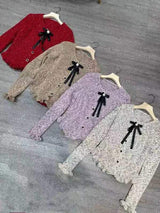 Jerseu Lucia cu terminatii din volanase