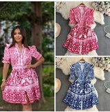 Rochie mini Posana cu nasturi imbracati
