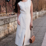 Rochie Anika cu nasturi imbracati si curea accesorizata