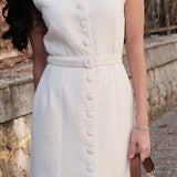 Rochie Anika cu nasturi imbracati si curea accesorizata