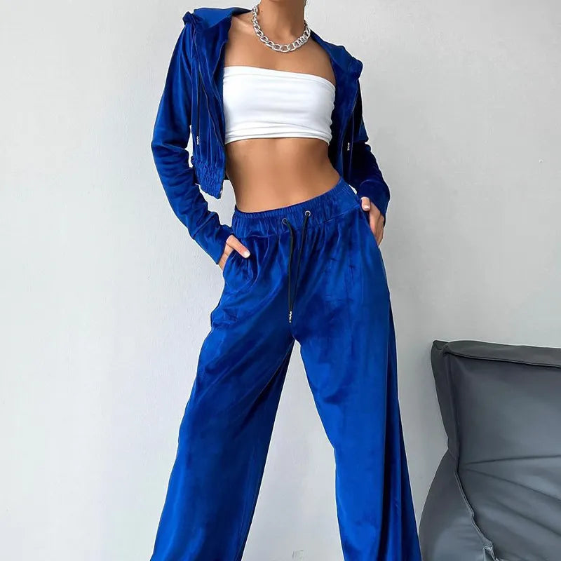 Set Yasmin albastru compus din doua piese
