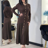 Rochie Ianthe cu nasturi aurii