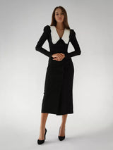 Rochie Garcela cu guler lat si decolteu in V