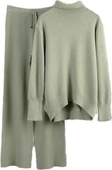 Set Linda - bluza si pantaloni din tricot