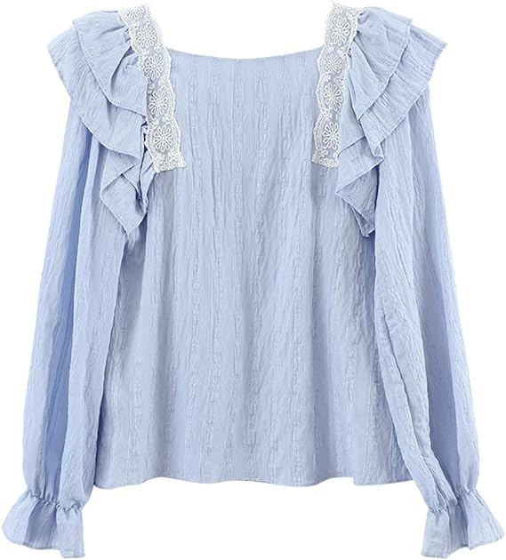 Bluza Ella crem cu volanase si detalii din dantela