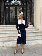 Rochie Garcela cu guler lat si decolteu in V