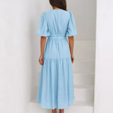 Rochie Aria cu decolteu in V si maneci scurte