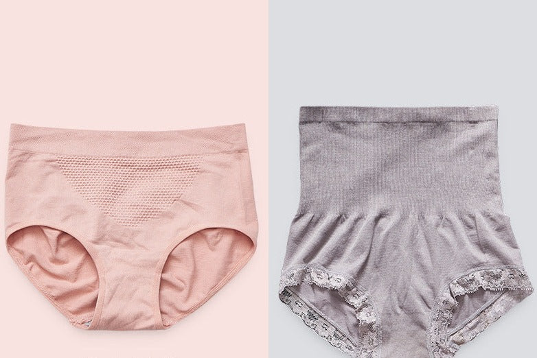Set chiloti modelatori Yana roz cu gri