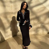 Rochie Gyra din tricot cu decolteu in V si buzunare decorative