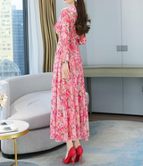 Rochie midi Asante cu volanase