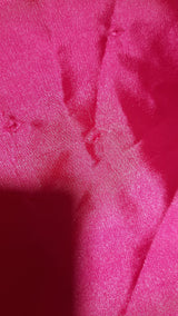 Fusta Beatrix roz fucsia din satin cu fermoar lateral -OUTLET
