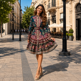 Rochie tip camasa Retrra curea inclusa