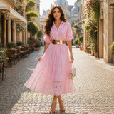 Rochie Umirra cu talie accentuata prin curea