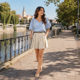 Tricou Yamir cu maneci bufante