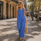 Set Relly compus din vesta si pantaloni