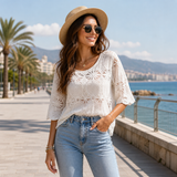 Bluza Reth cu broderie florala