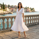 Rochie Aria cu decolteu in V si maneci scurte