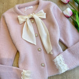 Jerseu Amarya din tricot cu funda