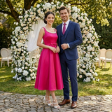 Rochie Angelyn cu perle si fundita