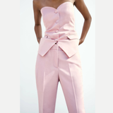 Set Jasmin compus din top si pantaloni