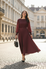 Rochie Orsa visinie cu pliuri- curea inclusa