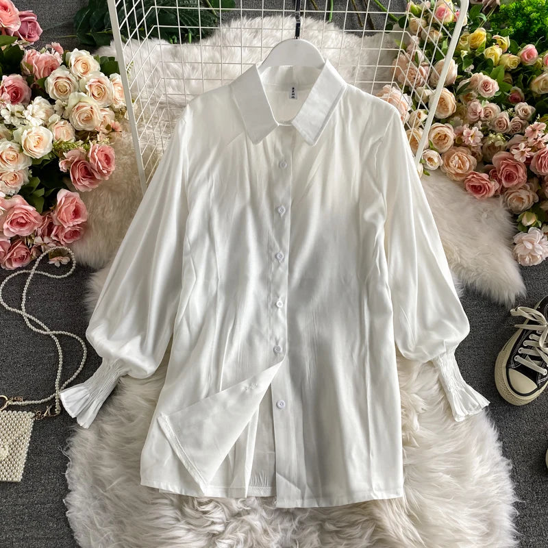 Set Mionna gri compus din camasa si vesta din tricot