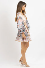 Rochie Cindy cu volanase si cordon