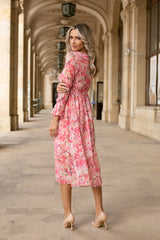 Rochie midi Asante cu volanase