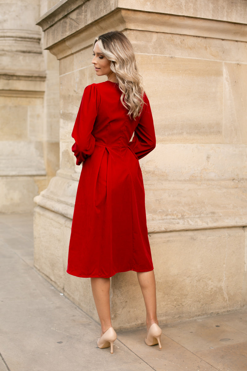 Rochie Fionna din catfiea accesorizata cu perle